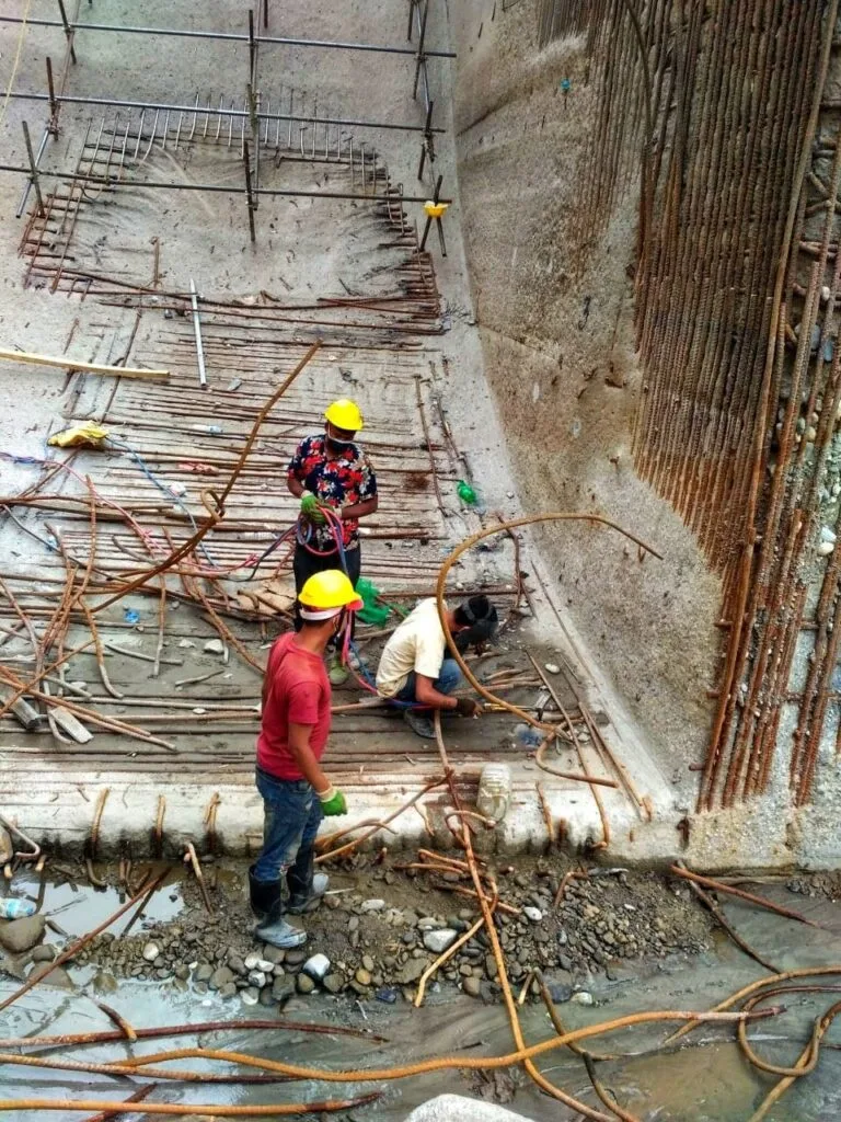 Middle Bhotekoshi Hydropower gas welding