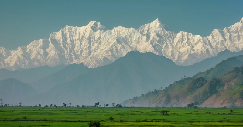 Himal Pahad Terai in a single picture Nepal - Nirav Khanal