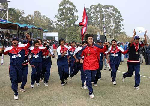 Nepal's ICC World Cricket League Division 5 2010 Victory Lap