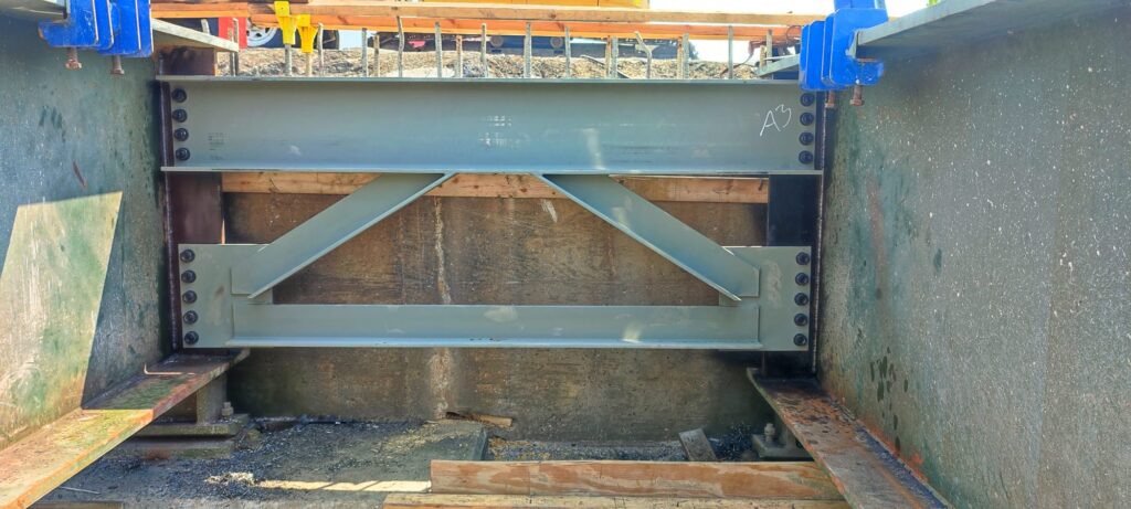 Kill Creek Bridge Kansas Desoto 1 Cross frame